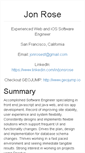 Mobile Screenshot of jonrose.com